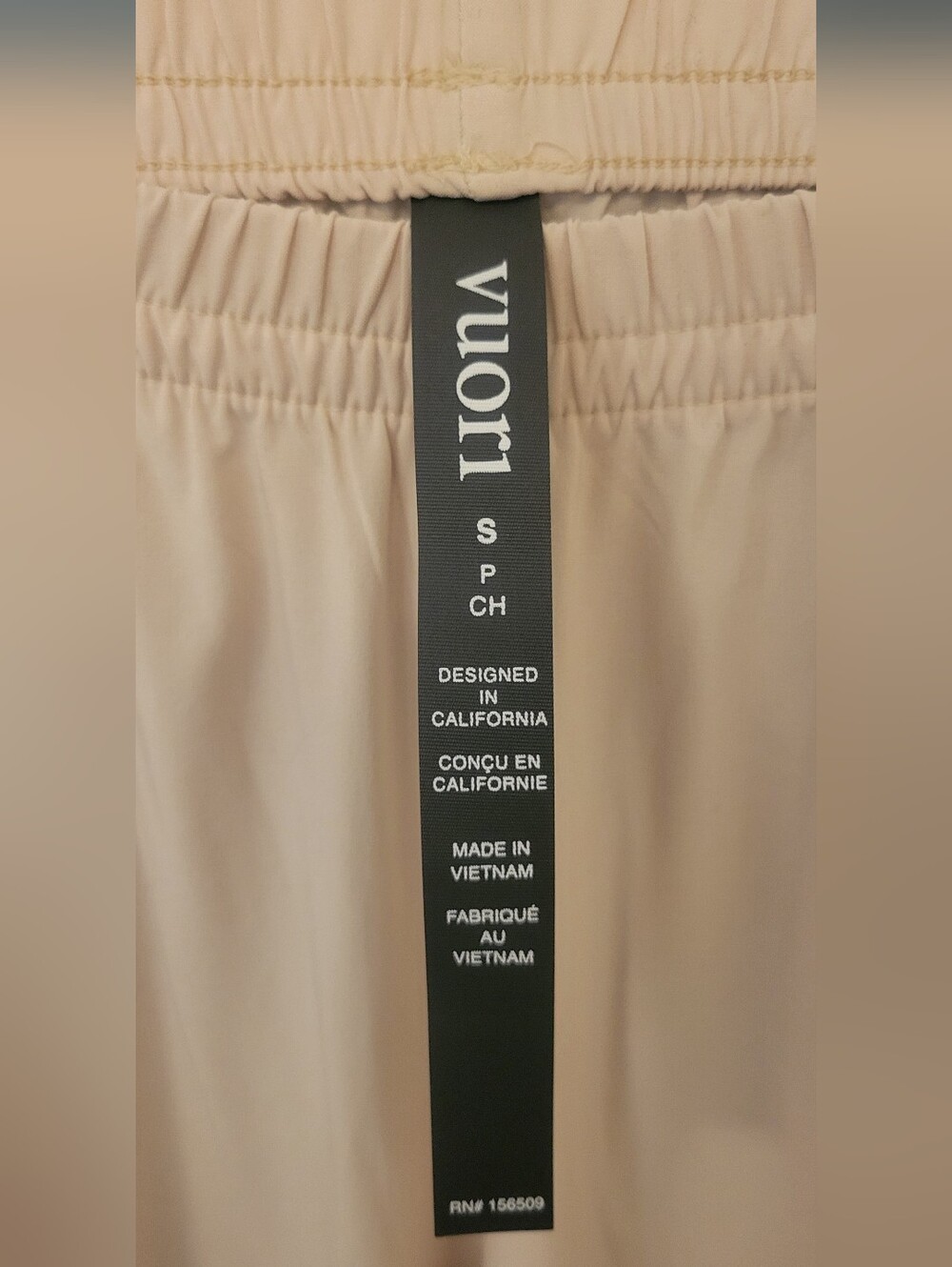 NWOT Vuori Villa Everyday Wideleg. Size Small Bleached Sand - Picture 2 of 5